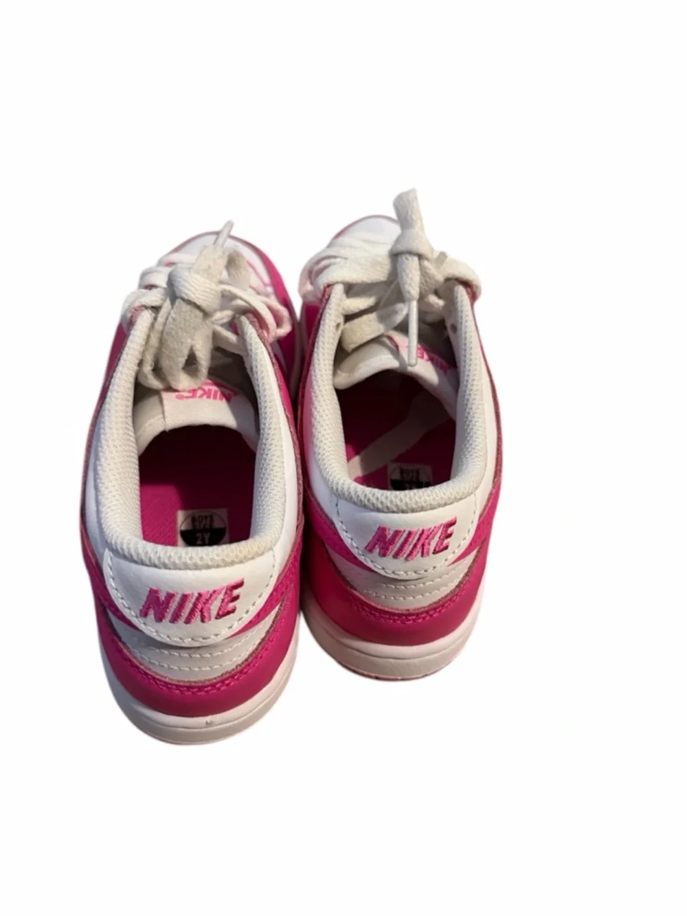 Nike Pink and White Low-Top Sneakers - Picture 5 of 6